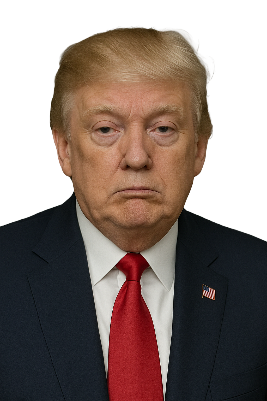 Trump bored expression